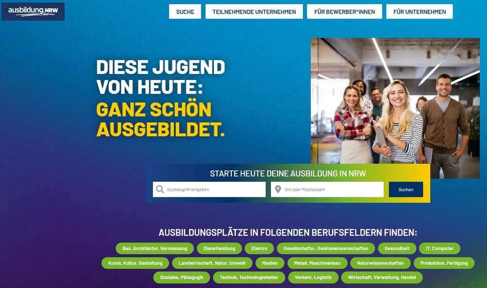 Ausbildungsbörse der IHKn in NRW